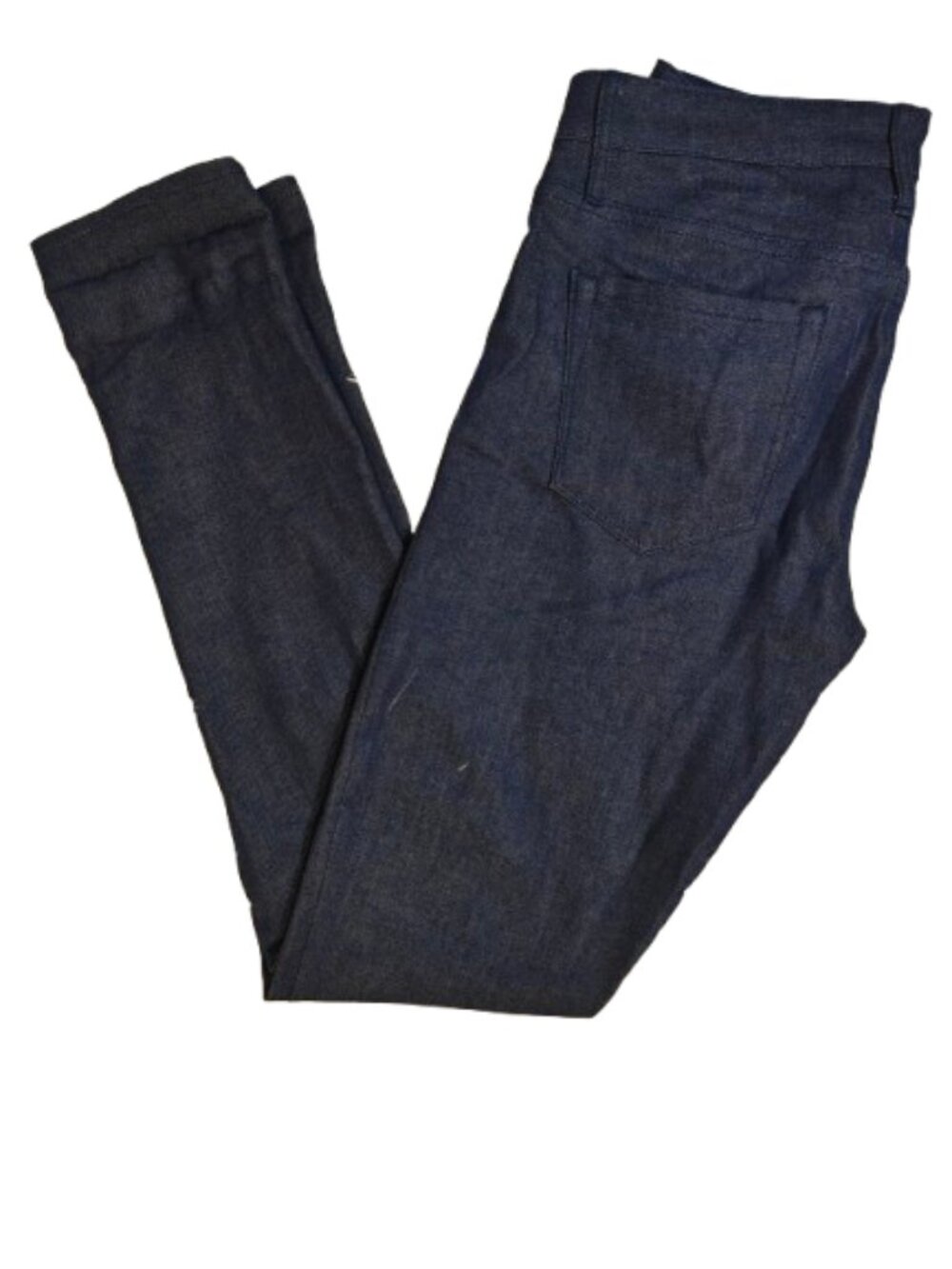 Coach 1941 Dark Indigo Skinny Jeans High Rise Raw Hem Size 0/S Portugal